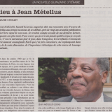 Jean Métellus La quinzaine littéraire